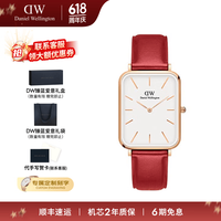 Daniel Wellington DanielWellington）DW手表女流金女士手表石英欧美腕 红表带白盘DW00100453