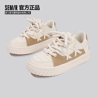 森马 德训鞋女款 白色 帆布鞋