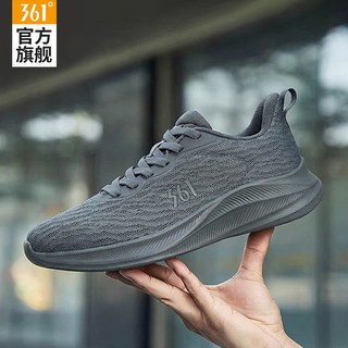361° 男款网面透气减震软底跑鞋