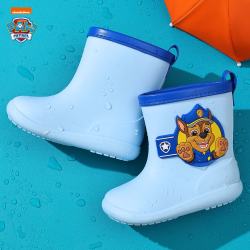 汪汪队立大功 儿童雨鞋宝宝防滑雨靴蓝色阿奇内长20cm