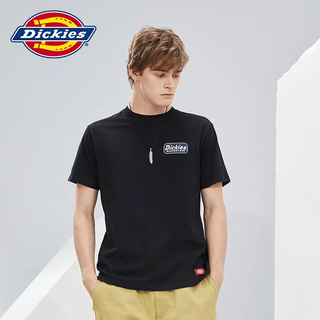 Dickies 美式字母印花 黑色 M 纯棉短袖T恤