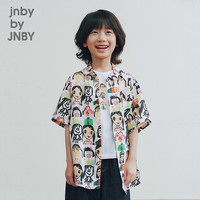 jnby by JNBY 新款江南布衣童装短袖衬衫H型宽松衬衫领26夏男女童1Q4210340 901/多彩系混杂 120 cm