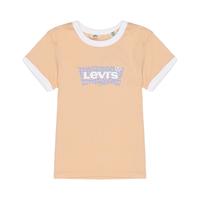 Levi's 李维斯女士杏仁色休闲印花针织短袖T恤