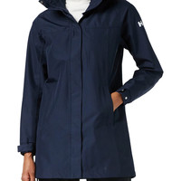 HELLY HANSEN 女式 Aden防水防风透气长款带帽雨衣外套