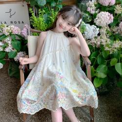 神奇童年 女童夏连衣裙2025新款女孩超好看公主裙海边度假沙滩裙儿童裙子薄