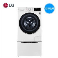 LG 双擎系列 FY13WYW 滚筒洗衣机 11.5kg+2kg 奢华白