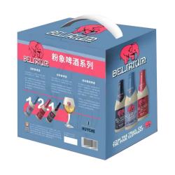 粉象 精酿 啤酒礼盒+酒杯  带杯 330mL 4瓶 礼盒装 330ml
