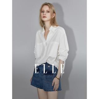 ELLE 纯棉 女士衬衫