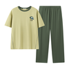 有棵树 100%纯棉 男士短袖圆领家居服套装