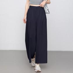 初语 春夏季松弛藏肉九分裤女莱赛尔显瘦通勤阔腿裤