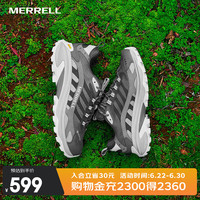 MERRELL MOAB SPEED 2GTX户外低帮男女款越野鞋防水防滑轻量越野跑徒步鞋 J037515柏油灰 男 43