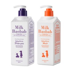 Milk Baobab 儿童洗发水沐浴露清爽顺滑男女孩宝宝洗发沐浴套装