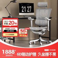 Ergonor 保友 优b雄鹰 人体工学电脑椅 银白网 可旋转可升降扶手