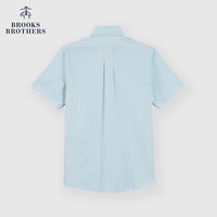 Brooks Brothers 男士夏季新款牛津纺条纹休闲衬衫刺绣logo