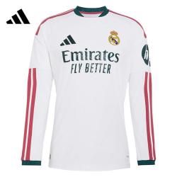 adidas 皇马26-27赛季主场长袖足球衣球员版男款