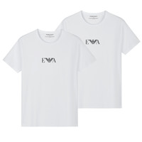 EMPORIO ARMANI Armani/阿玛尼EA 男士时尚2件装修身圆领短袖T恤 111267 CC715