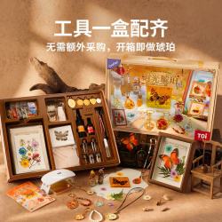 图益 琥珀儿童手工DIY滴胶蝴蝶标本制作玩具礼物（标本制作）