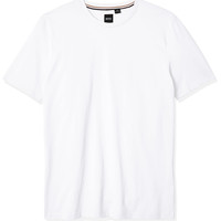 HUGO BOSS BOSS 男式 时尚T恤 tiburt 短袖圆领T恤 圆领 短袖 标准版型 WhiteWhite Medium