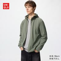 优衣库 DRY-EX速干防紫外线连帽开衫防晒服