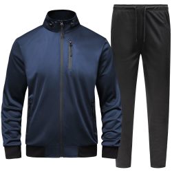 GYMELITE 男式运动全拉链运动服套装