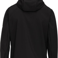 MAMMUT 男式 SO 户外连帽软壳夹克,黑色,L