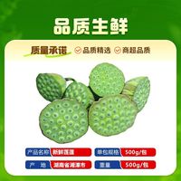 百亿补贴：洪湖农家 湖南现摘嫩莲蓬新鲜莲子 1/2/3斤