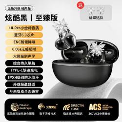 雅兰仕 新款无线耳夹式蓝牙耳机双耳降噪高音