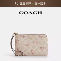 COACH 女士手拿包 花卉图案手腕包 CAR20
