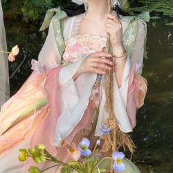 花神记 原创汉服女花语辞齐胸汉元素春夏季汉服日常汉元素飘逸仙女
