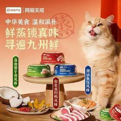 网易严选 猫罐头鲜蒸中国罐猫咪罐头补水浓汤美毛营养成幼