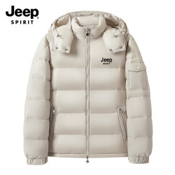 JEEP SPIRIT 吉普 男士羽绒服 户外工装连帽亮面外套