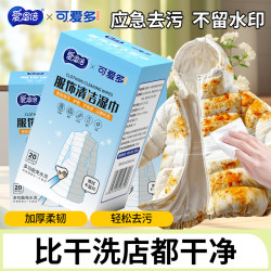 爱恩倍 衣物羽绒服清洁湿纸巾 10片*5包