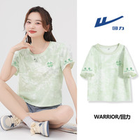 回力 薄荷曼波扎染短袖T恤2025夏季新款出行服装炸街女装夏天穿搭