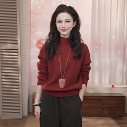 茵曼 短款宽松纯色毛衣慵懒风蝙蝠袖服饰休闲百搭长袖衫