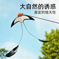 小燕子羽毛替换头仿真昆虫长杆逗猫棒猫自嗨解闷小猫幼猫用品KTT