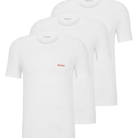 HUGO BOSS HUGO 男士 Rn Triplet P 内衣_T_衬衫, White100, M