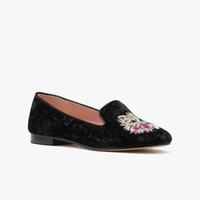 Kate Spade 夏日狂欢购品牌自营LOUNGE精致猫咪刺绣平底女单鞋乐福鞋