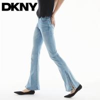 DKNY 26夏季新款浅蓝水洗女式牛仔裤时尚不紧绷显瘦裤子