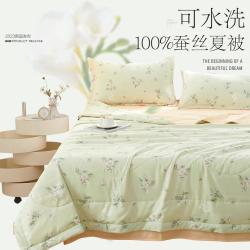 博洋 蚕丝被100%蚕丝夏被二合一子母被家用春秋被子四季可用被芯