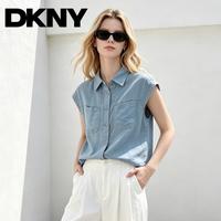 DKNY 夏季透气背心马甲宽松显瘦日常通勤上衣新款