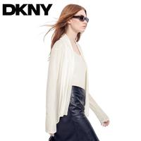 DKNY 春季新款长袖针织开衫宽松纯色日常通勤女式打底衫