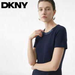 DKNY 星光亮片收腰肌理感针织连衣裙26新款包臀裙女