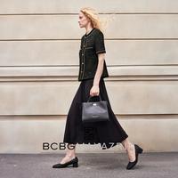BCBGMAXAZRIA 织带饰边女式粗花呢外套夏