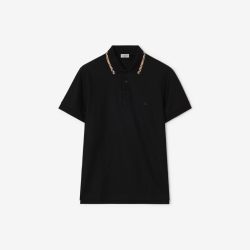 BURBERRY 男装 格纹装饰棉质 Polo 衫 81269491