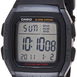CASIO 男士数字石英表 38毫米 50米防水