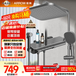 箭牌 H1Max AE34185MZGGW 数显冷热淋浴花洒套装 枪灰