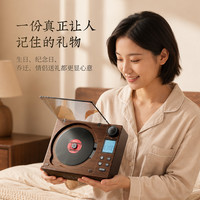 aiwa 爱华BT-3100便携式CD播放机U盘蓝牙音响FM收音机复古文艺音乐播放器FM收音机唱片机 木纹