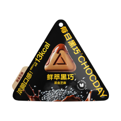 每日黑巧 鲜萃黑巧 15g*1袋 黑金芝麻味