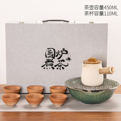 灵沐 围炉煮茶家用木质茶点观石电陶炉
