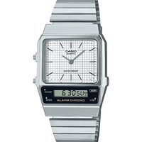 CASIO 男士复古风模拟数字双显示腕表 30米防水计时闹钟